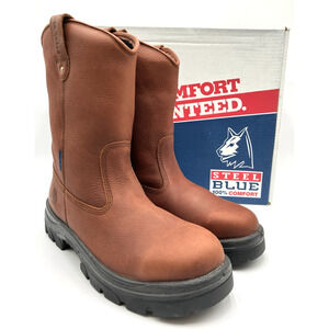 Steel Blue HEELER WP Men's NEW Boots Brown US Size 12 MEDIUM (812915)